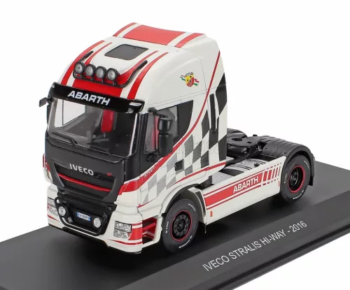 Edicola - IVECO FIAT STRALIS E5 HI-WAY TRACTOR TRUCK ABARTH 2-ASSI 2016 WHITE RED BLACK