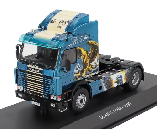 Edicola - SCANIA 143M TRACTOR TRUCK 2-ASSI 1990 - THE GRIFFIN BLUE BLACK
