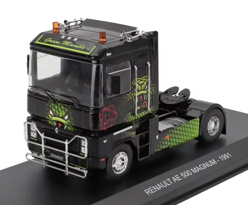 Edicola - RENAULT MAGNUM AE500 TRACTOR TRUCK 2-ASSI 1991 - GREEN MAMBA BLACK