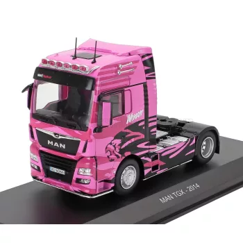   Edicola - MAN TGX TRACTOR TRUCK 2-ASSI 2014 - WOMAN PINK BLACK