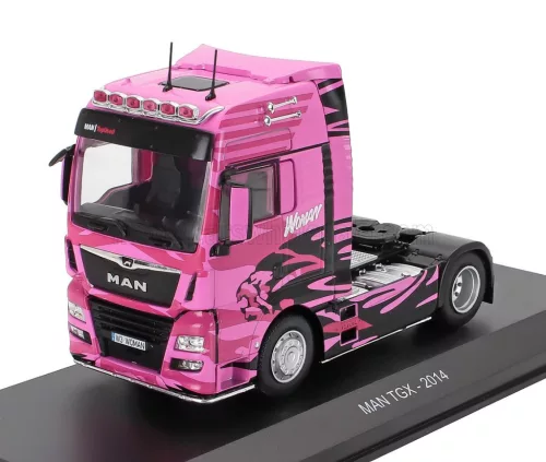 Edicola - MAN TGX TRACTOR TRUCK 2-ASSI 2014 - WOMAN PINK BLACK