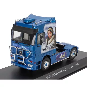   Edicola - MERCEDES BENZ ACTROS 1851 MP1 TRACTOR TRUCK 2-ASSI 1998 - ESKIMO ARCTIC AIRBRUSH BLUE