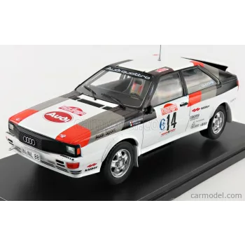   Edicola - Audi Quattro A1 N 14 Rally Sanremo 1981 M.Mouton - F.Pons White Black Red