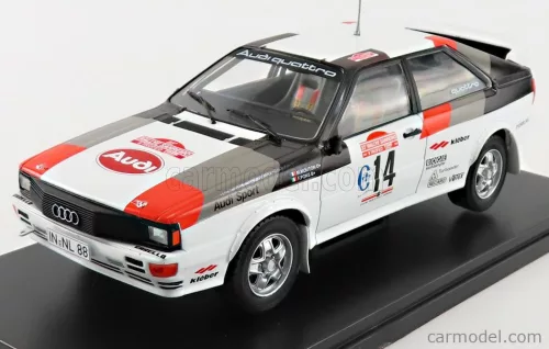 Edicola - Audi Quattro A1 N 14 Rally Sanremo 1981 M.Mouton - F.Pons White Black Red