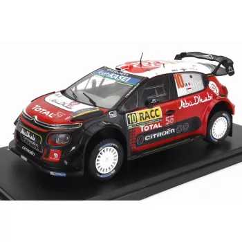   Edicola - CITROEN C3 WRC ABU DHABI N 10 WINNER RALLY CATALUNYA COSTA DAURADA 2018 S.LOEB - D.ELENA BLACK RED WHITE