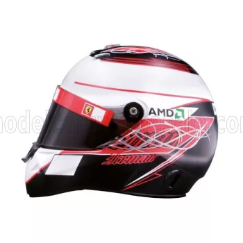   Edicola - HELMET F1  CASCO HELMET KIMI RAIKKONEN F2007 TEAM FERRARI WORLD CHAMPION SEASON 2007 BLACK WHITE RED