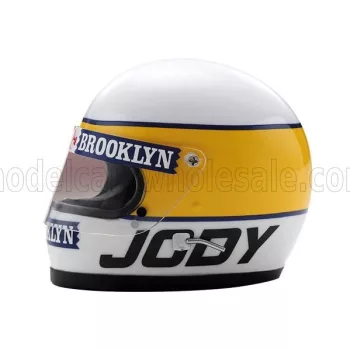   Edicola - HELMET F1  CASCO HELMET JODY SCHECKTER 312T4 TEAM FERRARI WORLD CHAMPION SEASON 1979 WHITE YELLOW