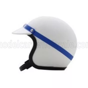   Edicola - HELMET F1  CASCO HELMET JOHN SURTEES 158 TEAM FERRARI WORLD CHAMPION SEASON 1964 WHITE BLUE