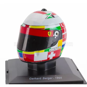   Edicola - HELMET F1 CASCO HELMET GERHARD BERGER TEAM SCUDERIA FERRARI 412T2 SEASON 1995 VARIOUS