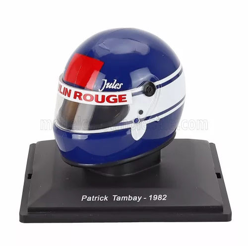 Edicola - HELMET F1 CASCO HELMET PATRICK TAMBAY TEAM SCUDERIA FERRARI 126 C2 SEASON 1982 BLUE WHITE