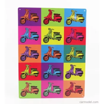 Edicola - Accessories Metal Plate - Lambretta Popart Various
