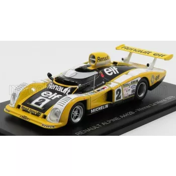   Edicola - RENAULT ALPINE A442B 2.0L TURBO V6 TEAM RENAULT SPORT N 2 WINNER 24h LE MANS 1978 DIDIER PIRONI - JEAN PIERRE JAUSSAUD YELLOW WHITE BLACK
