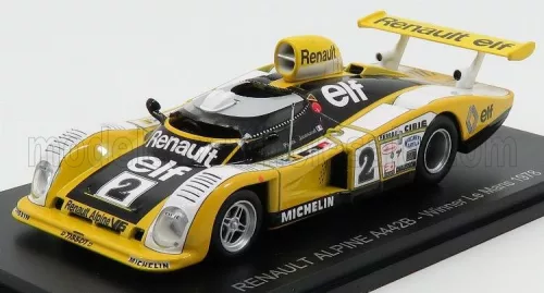 Edicola - RENAULT ALPINE A442B 2.0L TURBO V6 TEAM RENAULT SPORT N 2 WINNER 24h LE MANS 1978 DIDIER PIRONI - JEAN PIERRE JAUSSAUD YELLOW WHITE BLACK