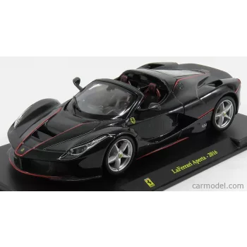   Edicola - Ferrari Laferrari Aperta Spider 2016 - Con Vetrina - With Showcase Black Met