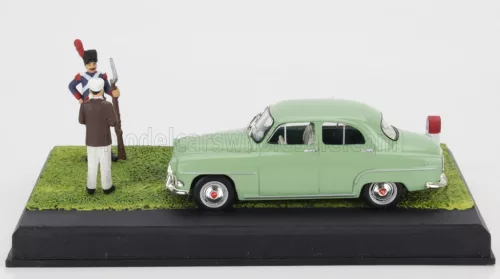 Edicola - SIMCA P60 1961 - LE GROGNARD - WITH FIGURES LIGHT GREEN