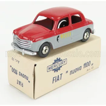 Edicola - FIAT NUOVA 1100 TAXI BERNA 1955 RED GREY