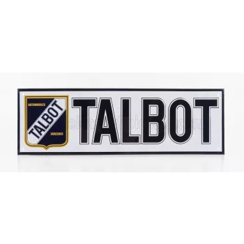 Edicola - Accessories 3D Metal Plate - Talbot White Black