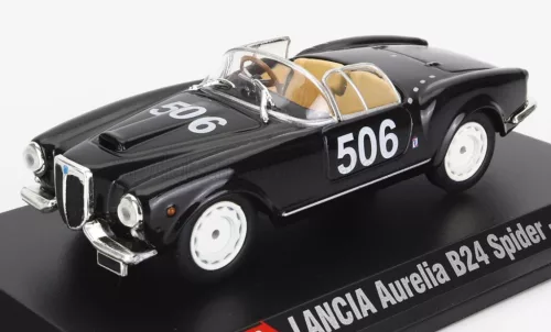 Edicola - LANCIA AURELIA B24 SPIDER N 506 MILLE MIGLIA 1956 BLACK