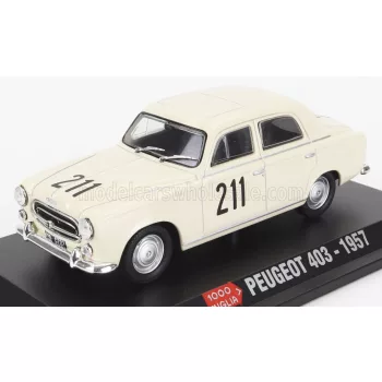 Edicola - PEUGEOT 403 N 211 MILLE MIGLIA 1957 WHITE