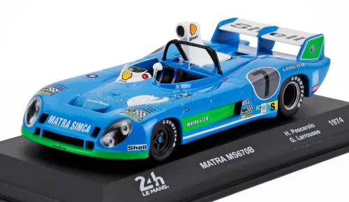 Edicola - MATRA SIMCA MS670B 3.0L V12 TEAM MATRA SPORT N 7 WINNER 24h LE MANS 1974 HENRI PESCAROLO - GERARD LARROUSSE BLUETTE GREEN WHITE