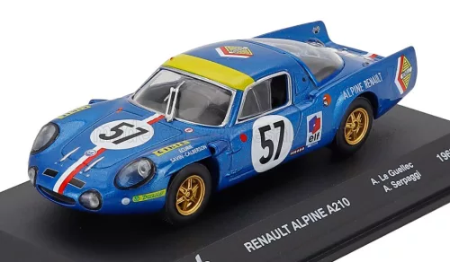 Edicola - RENAULT ALPINE A210 TEAM ECURIE SAVIN CALBERSON N 57 24h LE MANS 1968 ALAIN LEGUELLEC - ALAIN SERPAGGI BLUETTE YELLOW