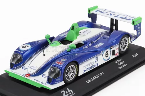 Edicola - DALLARA SP1 JUDD GV4 4.0L V10 TEAM ROLLCENTRE RACING N 6 24h LE MANS 2004 MARTIN SHORT - ROB BARFF - JOAO BARBOSA WHITE BLUE