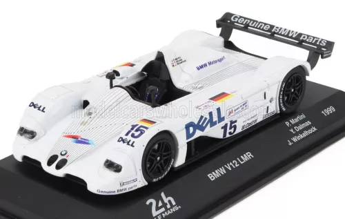 Edicola - BMW S70 6.0L V12 LMR TEAM BMW MOTORSPORT DELL N 15 WINNER 24h LE MANS 1999 PIERLUIGI MARTINI - YANNICK DALMAS - JOACHIM WINKELHOCK WHITE