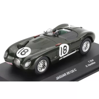   Edicola - JAGUAR XK120 C-TYPE SPIDER 3.4L TEAM JAGUAR CARS LTD N 18 WINNER 24h LE MANS 1953 TONY ROLT - DUNCAN HAMILTON GREEN