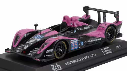 Edicola - JUDD PESCAROLO 01 EVO 3.4L V8 TEAM OAK RACING N 35 24h LE MANS 2010 MATTHIEU LAHAYE - GUILLAUME MOREAU - JAN CHAROUZ MATT BLACK PINK