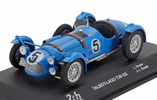 Edicola - TALBOT LAGO T26GS TEAM LOUIS ROSIER N 5 WINNER 24h LE MANS 1950 LOUIS ROSIER - JEAN LOUIS ROSIER LIGHT BLUE