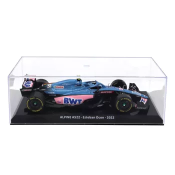   Edicola - ALPINE F1 A522 TEAM ALPINE BWT N 31 SEASON 2022 ESTEBAN OCON - CON VETRINA - WITH SHOWCASE BLUE PINK