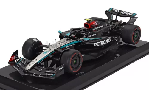 Edicola - MERCEDES GP F1 W15 EQ PERFORMANCE TEAM AMG PETRONAS MOTORSPORT N 44 SEASON 2024 LEWIS HAMILTON - BLISTER BOX BLACK SILVER GREEN