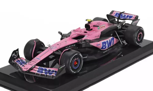 Edicola - ALPINE F1 A523 TEAM BWT ALPINE N 10 BAHRAIN GP 2023 PIERRE GASLY - BLISTER BOX PINK BLACK BLUE