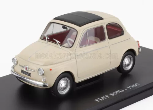 Edicola - FIAT 500D 1960 - CON VETRINA - WITH SHOWCASE CREAM
