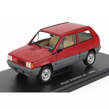   Edicola - FIAT PANDA 45 1980 - CON VETRINA - WITH SHOWCASE RED GREY
