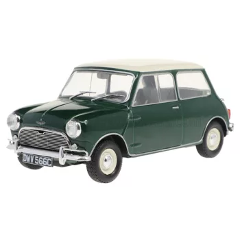   Edicola - AUSTIN MINI COOPER S 1965 - CON VETRINA - WITH SHOWCASE GREEN WHITE