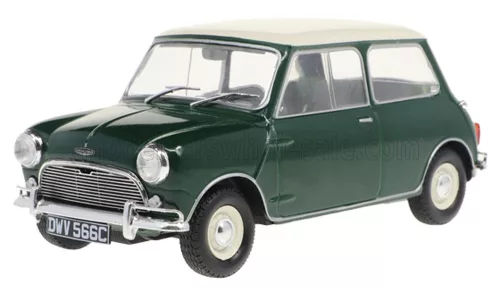 Edicola - AUSTIN MINI COOPER S 1965 - CON VETRINA - WITH SHOWCASE GREEN WHITE