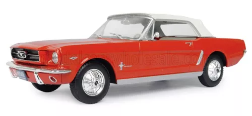 Edicola - FORD USA MUSTANG 1965 - CON VETRINA - WITH SHOWCASE RED WHITE