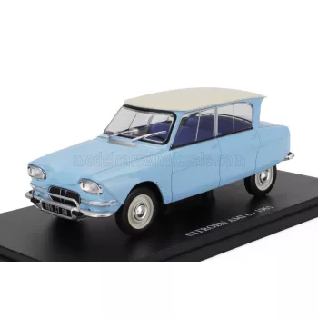  Edicola - CITROEN AMI 6 1961 - CON VETRINA - WITH SHOWCASE LIGHT BLUE WHITE