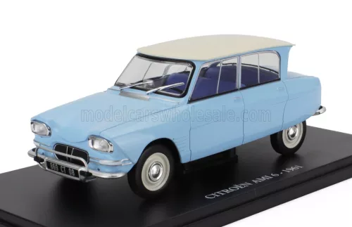 Edicola - CITROEN AMI 6 1961 - CON VETRINA - WITH SHOWCASE LIGHT BLUE WHITE