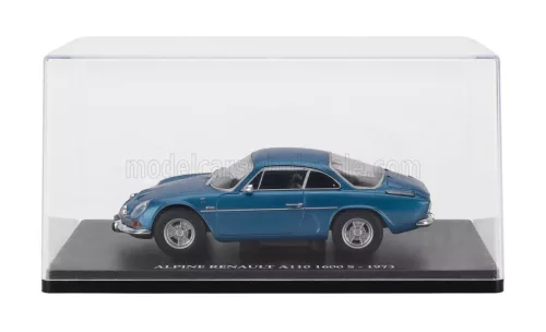 Edicola - RENAULT ALPINE A110 1600S COUPE 1973 - CON VETRINA - WITH SHOWCASE BLUE MET