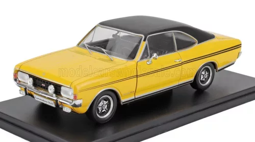 Edicola - OPEL COMMODORE A GS/E COUPE 1970 - CON VETRINA - WITH SHOWCASE YELLOW BLACK