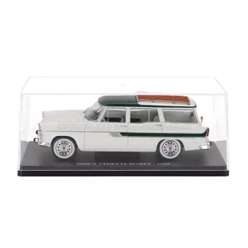   Edicola - SIMCA VEDETTE MARLY SW STATION WAGON 1959 - CON VETRINA - WITH SHOWCASE WHITE GREEN
