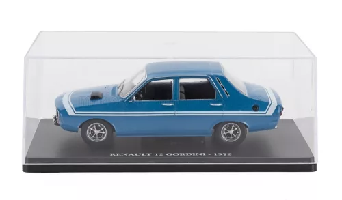 Edicola - RENAULT R12 GORDINI 1972 - CON VETRINA - WITH SHOWCASE LIGHT BLUE