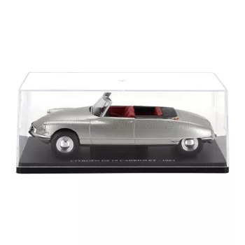   Edicola - CITROEN DS19 CABRIOLET OPEN 1963 - CON VETRINA - WITH SHOWCASE SILVER
