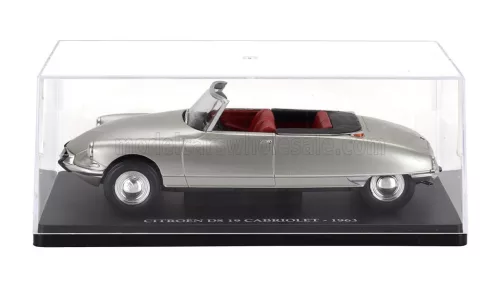 Edicola - CITROEN DS19 CABRIOLET OPEN 1963 - CON VETRINA - WITH SHOWCASE SILVER