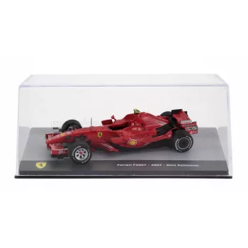   Edicola - FERRARI F1 F2007 N 6 WORLD CHAMPION SEASON 2007 KIMI RAIKKONEN - CON VETRINA - WITH SHOWCASE F-1 RED MET