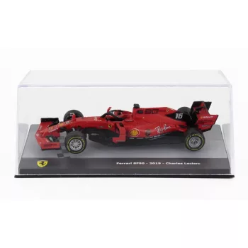   Edicola - FERRARI F1 SF90 TEAM SCUDERIA FERRARI MISSION WINNOW N 16 SEASON 2019 CHARLES LECLERC - CON VETRINA - WITH SHOWCASE RED BLACK