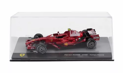 Edicola - FERRARI F1 F2008 N 2 SEASON 2008 FELIPE MASSA - CON VETRINA - WITH SHOWCASE F-1 RED MET