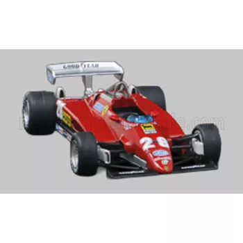   Edicola - FERRARI F1 126 C2 N 28 SEASON 1982 MARIO ANDRETTI - CON VETRINA - WITH SHOWCASE RED